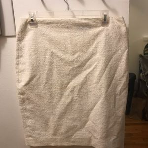 Ann Taylor white pencil skirt